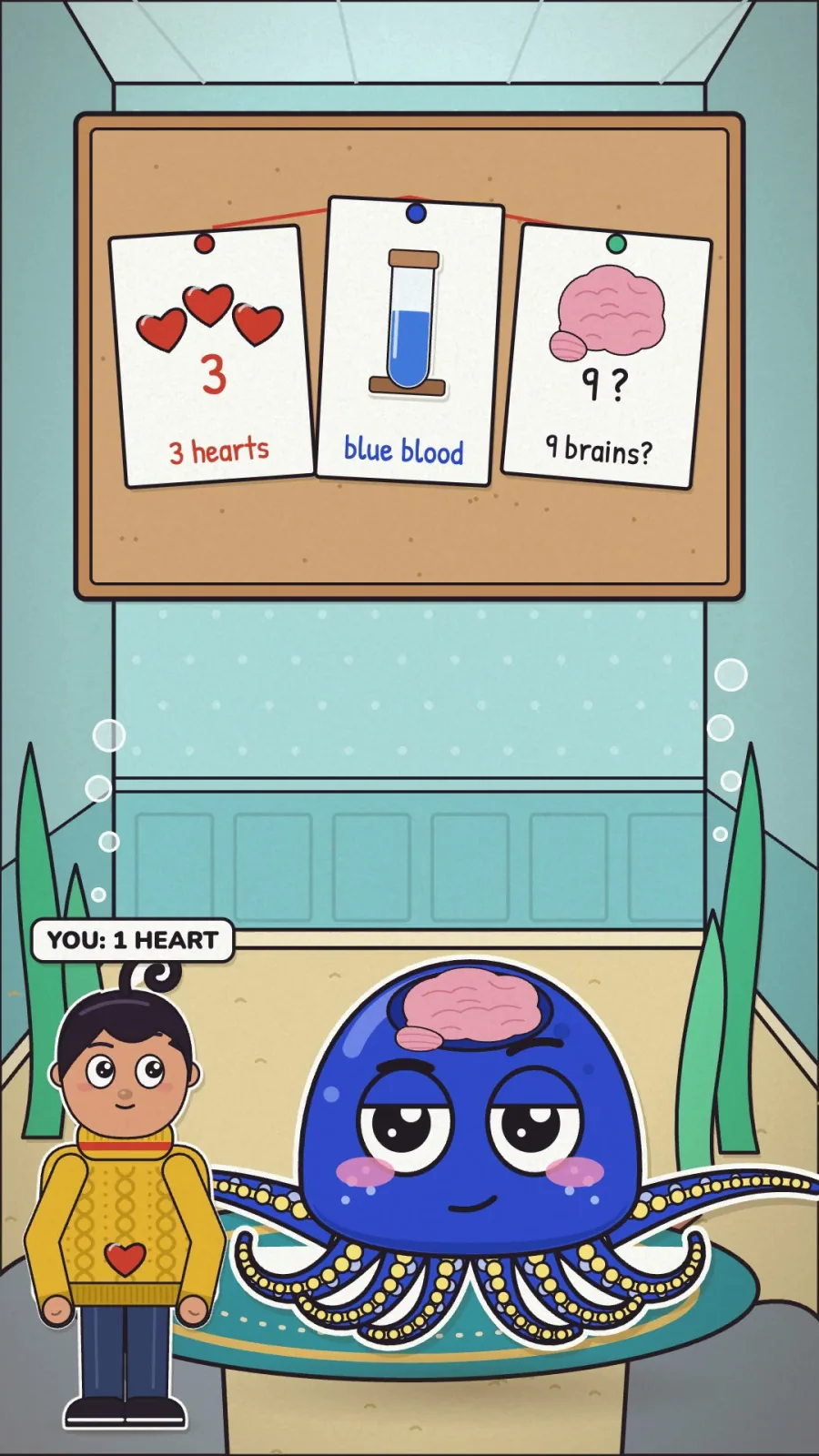 You have one heart. Ink has three, blue blood, and a nickname he is about to be honest about.