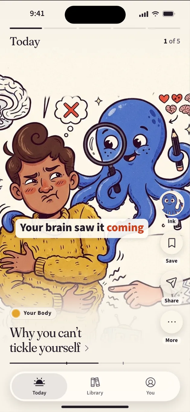 Caption: Your brain saw it coming.